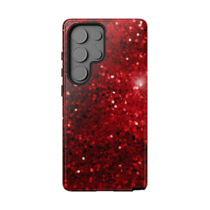 Crimson Glow Glitter - Samsung Galaxy Case - BOGO Cases
