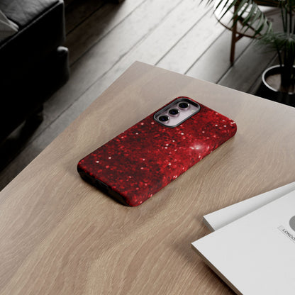 Crimson Glow Glitter - Samsung Galaxy Case - BOGO Cases