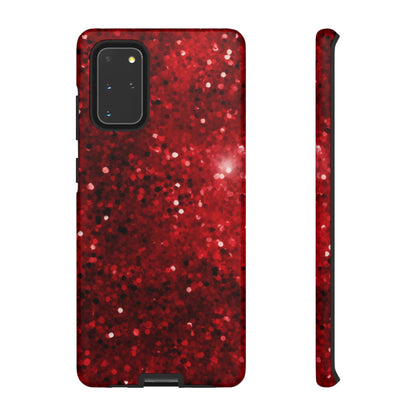 Crimson Glow Glitter - Samsung Galaxy Case - BOGO Cases