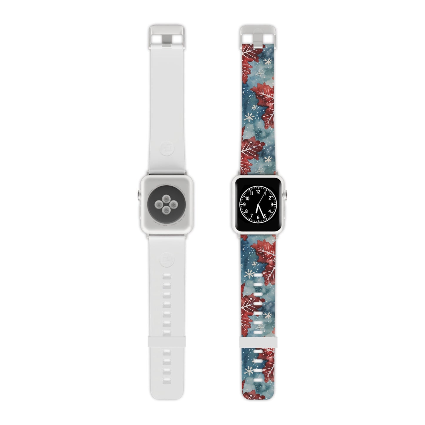 Crimson Snowflake Charm Apple Watch Band - BOGO Cases