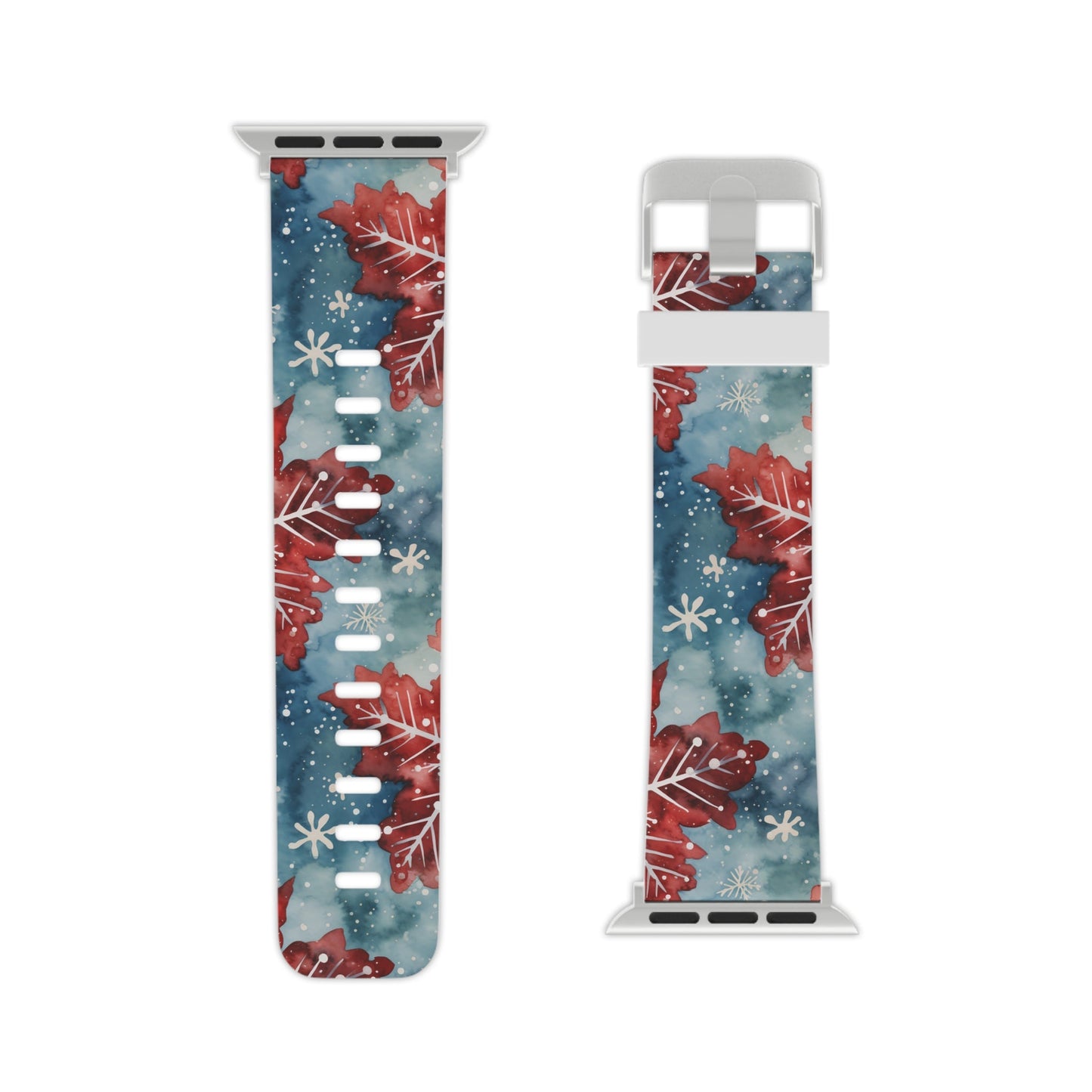 Crimson Snowflake Charm Apple Watch Band - BOGO Cases