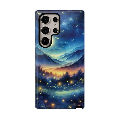 Cute Fireflies Phone Case - Lightning Bugs - Firefly Dancing In The Trees Phone Cover For iPhones 15, 14, 13, 12, 11, Samsung Galaxy Series! - BOGO Cases