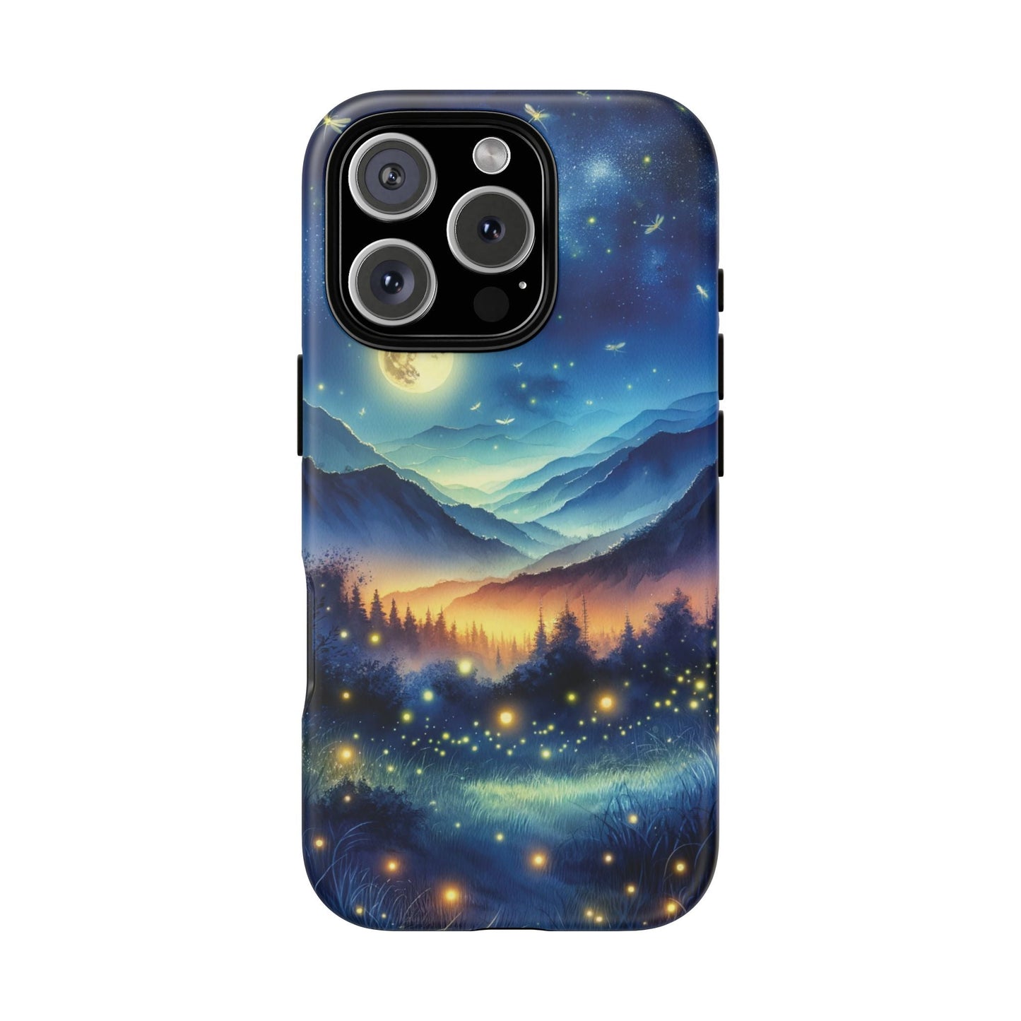 Cute Fireflies Phone Case - Lightning Bugs - Firefly Dancing In The Trees Phone Cover For iPhones 15, 14, 13, 12, 11, Samsung Galaxy Series! - BOGO Cases