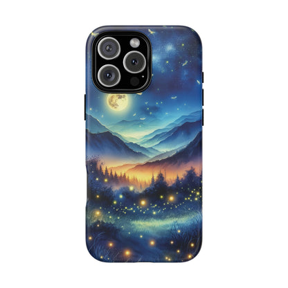 Cute Fireflies Phone Case - Lightning Bugs - Firefly Dancing In The Trees Phone Cover For iPhones 15, 14, 13, 12, 11, Samsung Galaxy Series! - BOGO Cases