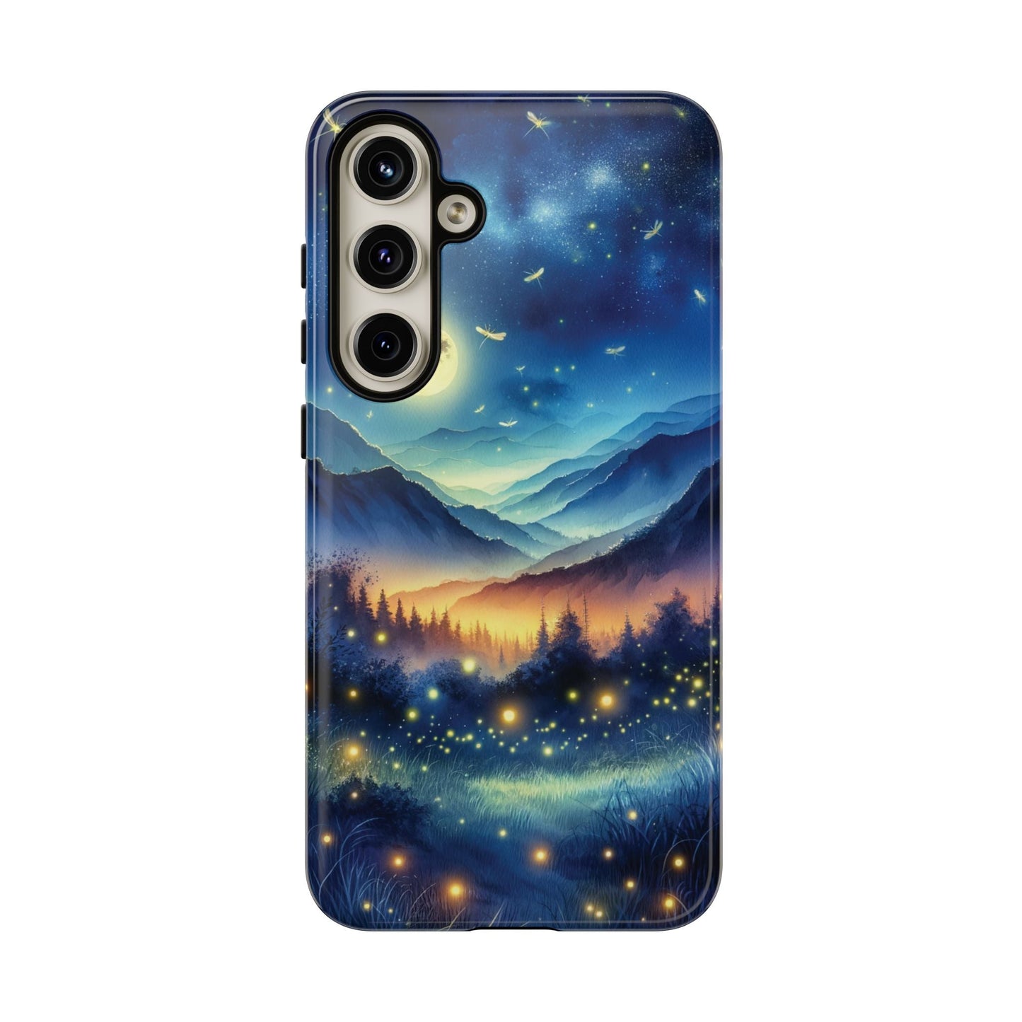 Cute Fireflies Phone Case - Lightning Bugs - Firefly Dancing In The Trees Phone Cover For iPhones 15, 14, 13, 12, 11, Samsung Galaxy Series! - BOGO Cases