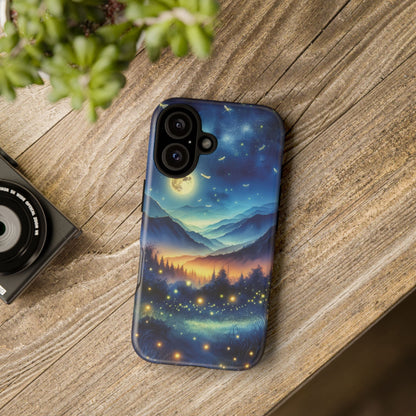 Cute Fireflies Phone Case - Lightning Bugs - Firefly Dancing In The Trees Phone Cover For iPhones 15, 14, 13, 12, 11, Samsung Galaxy Series! - BOGO Cases