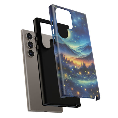 Cute Fireflies Phone Case - Lightning Bugs - Firefly Dancing In The Trees Phone Cover For iPhones 15, 14, 13, 12, 11, Samsung Galaxy Series! - BOGO Cases