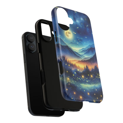 Cute Fireflies Phone Case - Lightning Bugs - Firefly Dancing In The Trees Phone Cover For iPhones 15, 14, 13, 12, 11, Samsung Galaxy Series! - BOGO Cases