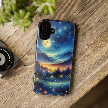 Cute Fireflies Phone Case - Lightning Bugs - Firefly Dancing In The Trees Phone Cover For iPhones 15, 14, 13, 12, 11, Samsung Galaxy Series! - BOGO Cases