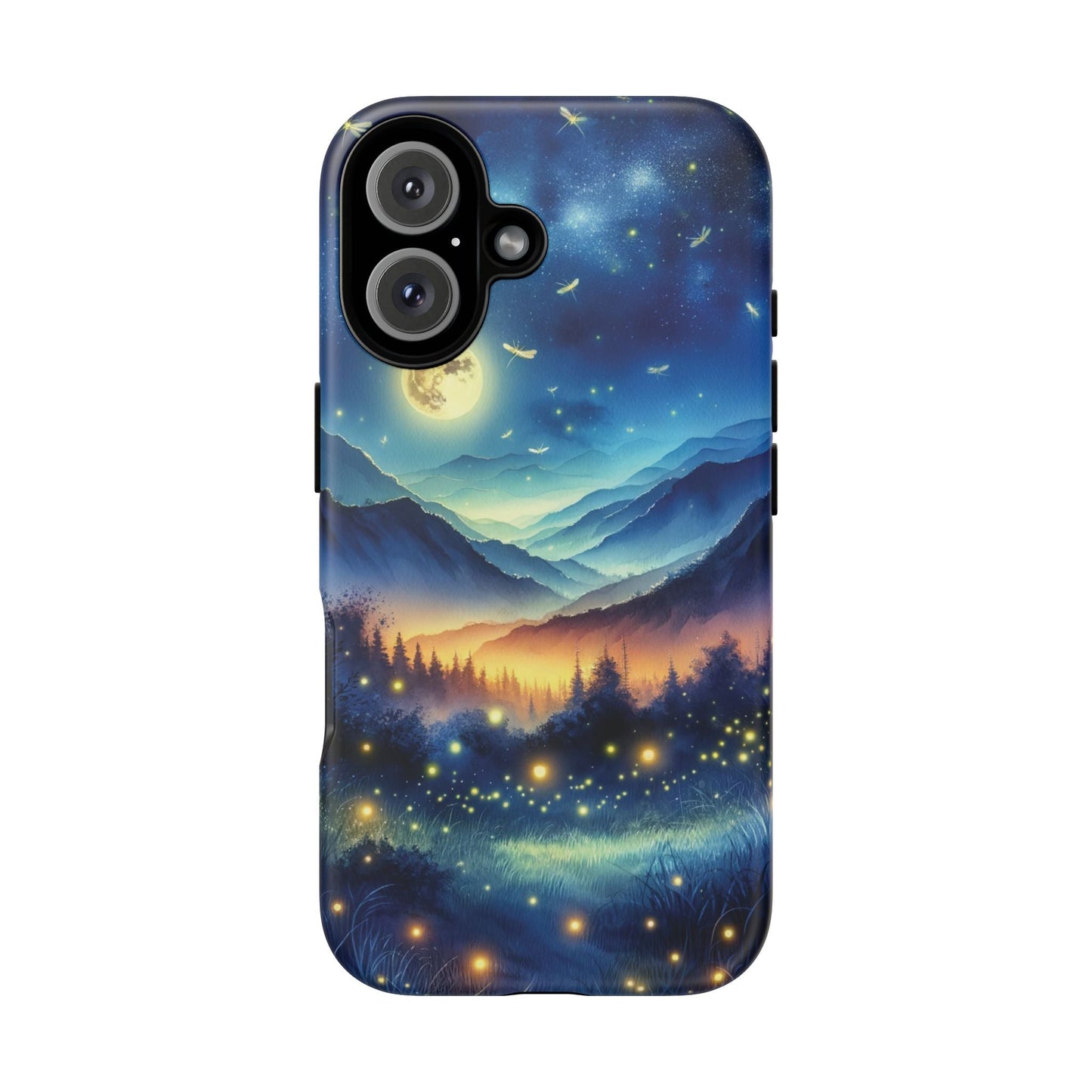 Cute Fireflies Phone Case - Lightning Bugs - Firefly Dancing In The Trees Phone Cover For iPhones 15, 14, 13, 12, 11, Samsung Galaxy Series! - BOGO Cases