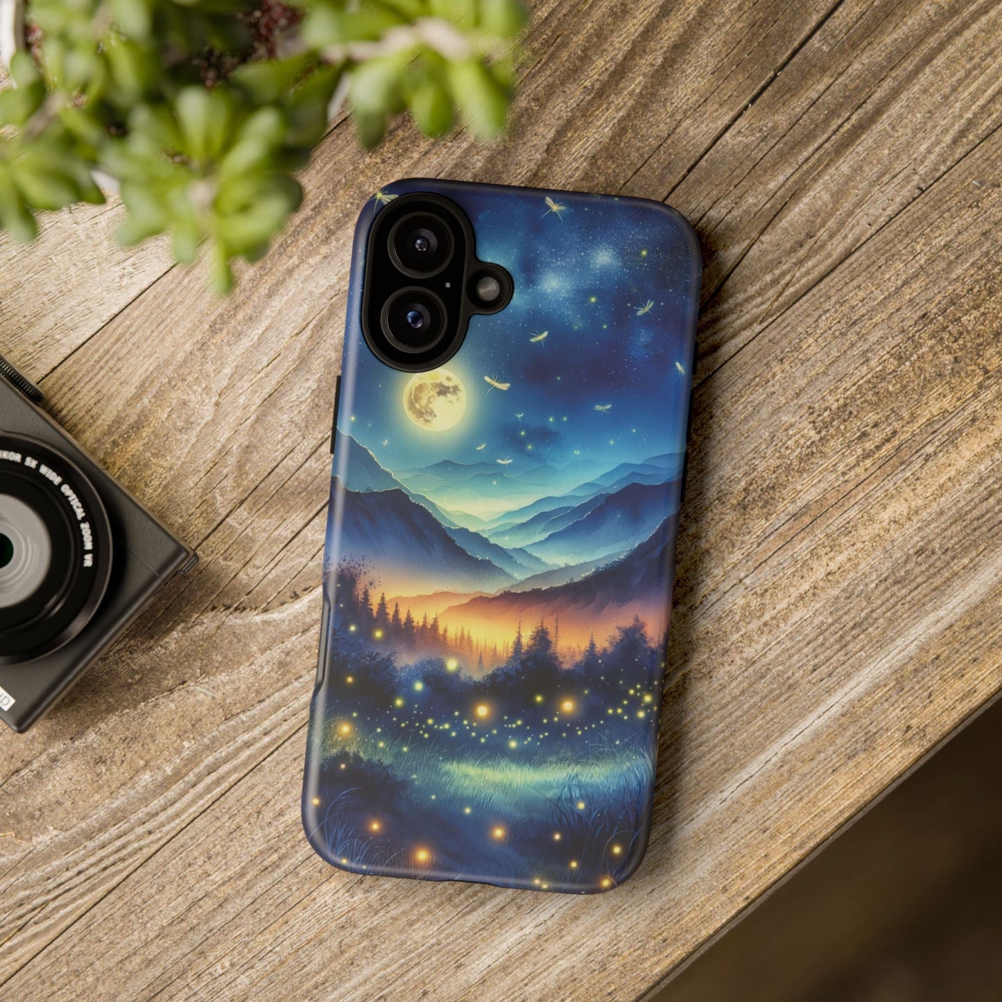 Cute Fireflies Phone Case - Lightning Bugs - Firefly Dancing In The Trees Phone Cover For iPhones 15, 14, 13, 12, 11, Samsung Galaxy Series! - BOGO Cases