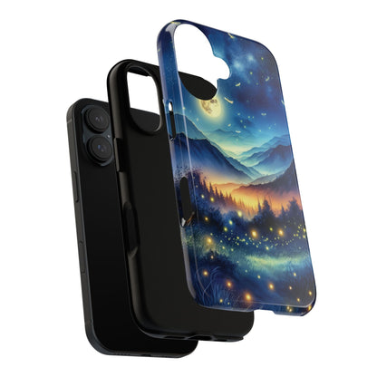 Cute Fireflies Phone Case - Lightning Bugs - Firefly Dancing In The Trees Phone Cover For iPhones 15, 14, 13, 12, 11, Samsung Galaxy Series! - BOGO Cases