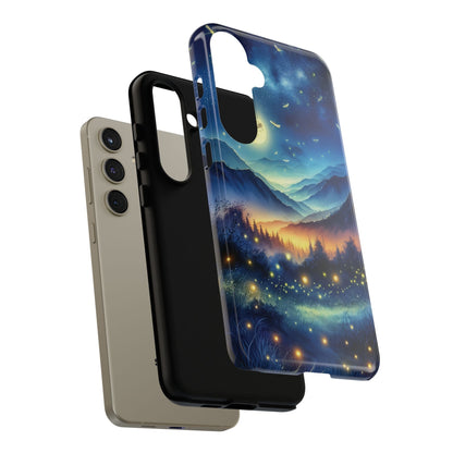 Cute Fireflies Phone Case - Lightning Bugs - Firefly Dancing In The Trees Phone Cover For iPhones 15, 14, 13, 12, 11, Samsung Galaxy Series! - BOGO Cases