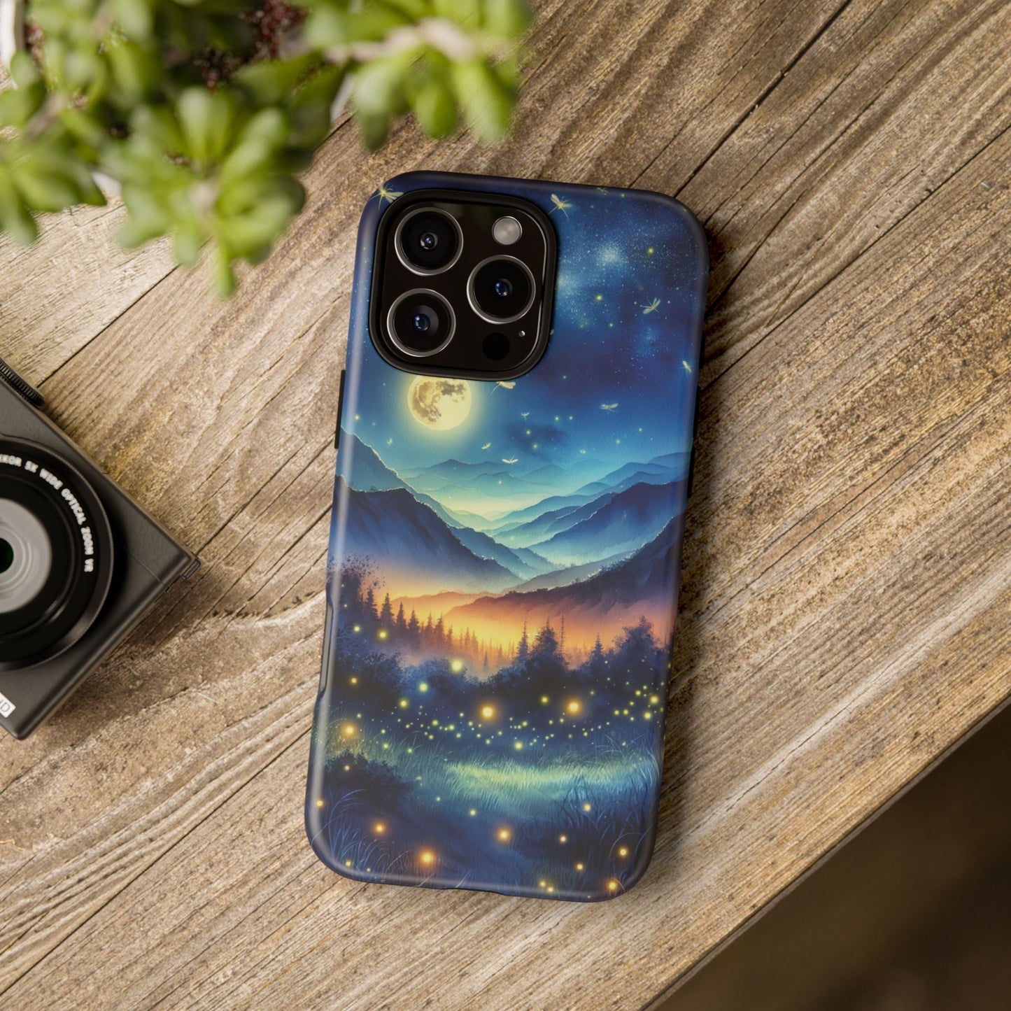 Cute Fireflies Phone Case - Lightning Bugs - Firefly Dancing In The Trees Phone Cover For iPhones 15, 14, 13, 12, 11, Samsung Galaxy Series! - BOGO Cases