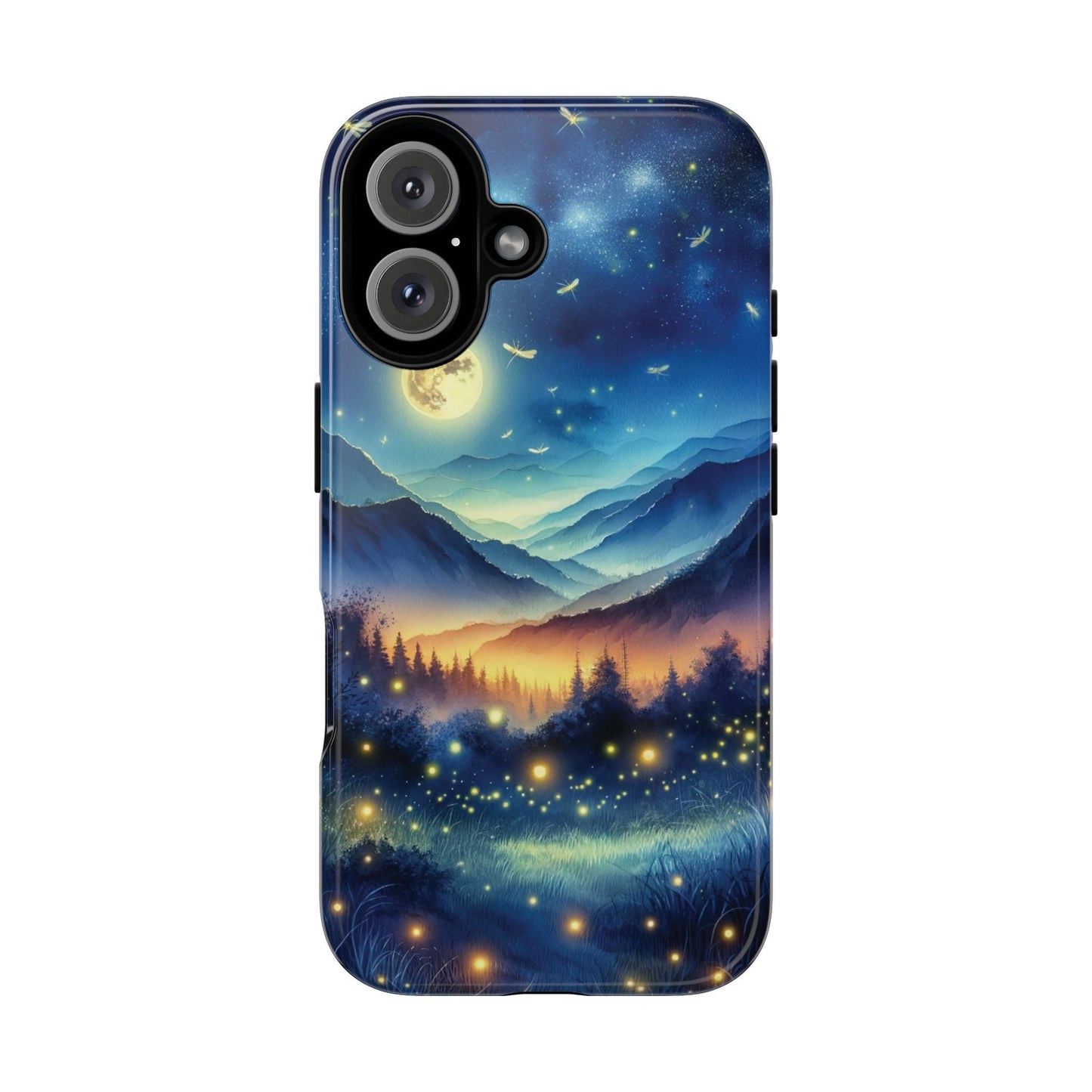 Cute Fireflies Phone Case - Lightning Bugs - Firefly Dancing In The Trees Phone Cover For iPhones 15, 14, 13, 12, 11, Samsung Galaxy Series! - BOGO Cases