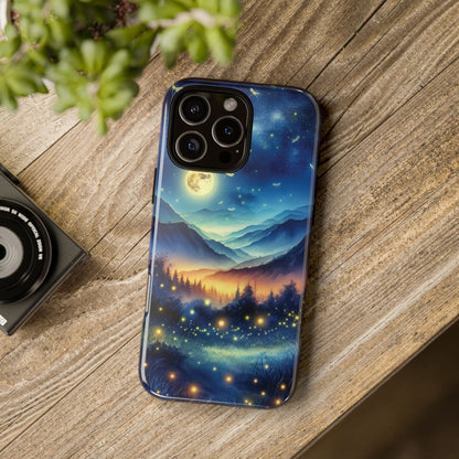 Cute Fireflies Phone Case - Lightning Bugs - Firefly Dancing In The Trees Phone Cover For iPhones 15, 14, 13, 12, 11, Samsung Galaxy Series! - BOGO Cases