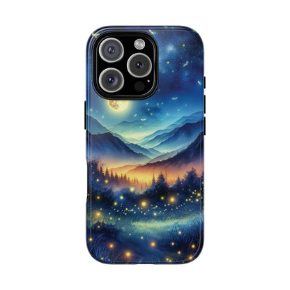 Cute Fireflies Phone Case - Lightning Bugs - Firefly Dancing In The Trees Phone Cover For iPhones 15, 14, 13, 12, 11, Samsung Galaxy Series! - BOGO Cases