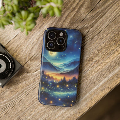 Cute Fireflies Phone Case - Lightning Bugs - Firefly Dancing In The Trees Phone Cover For iPhones 15, 14, 13, 12, 11, Samsung Galaxy Series! - BOGO Cases