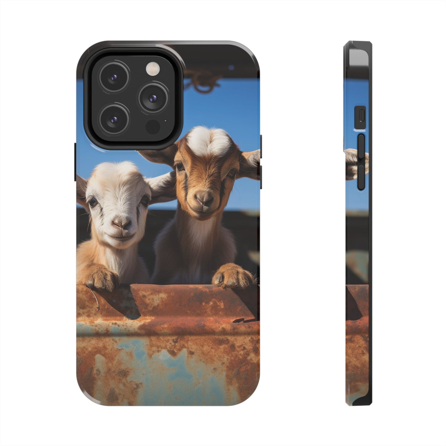 Cute Goat iPhone Case, Baby Farm Animals, Homesteading, Farmstead, Husbandry, Gift For Her or Him, Farm Print, Country Chic Decor, Rustic - BOGO Cases