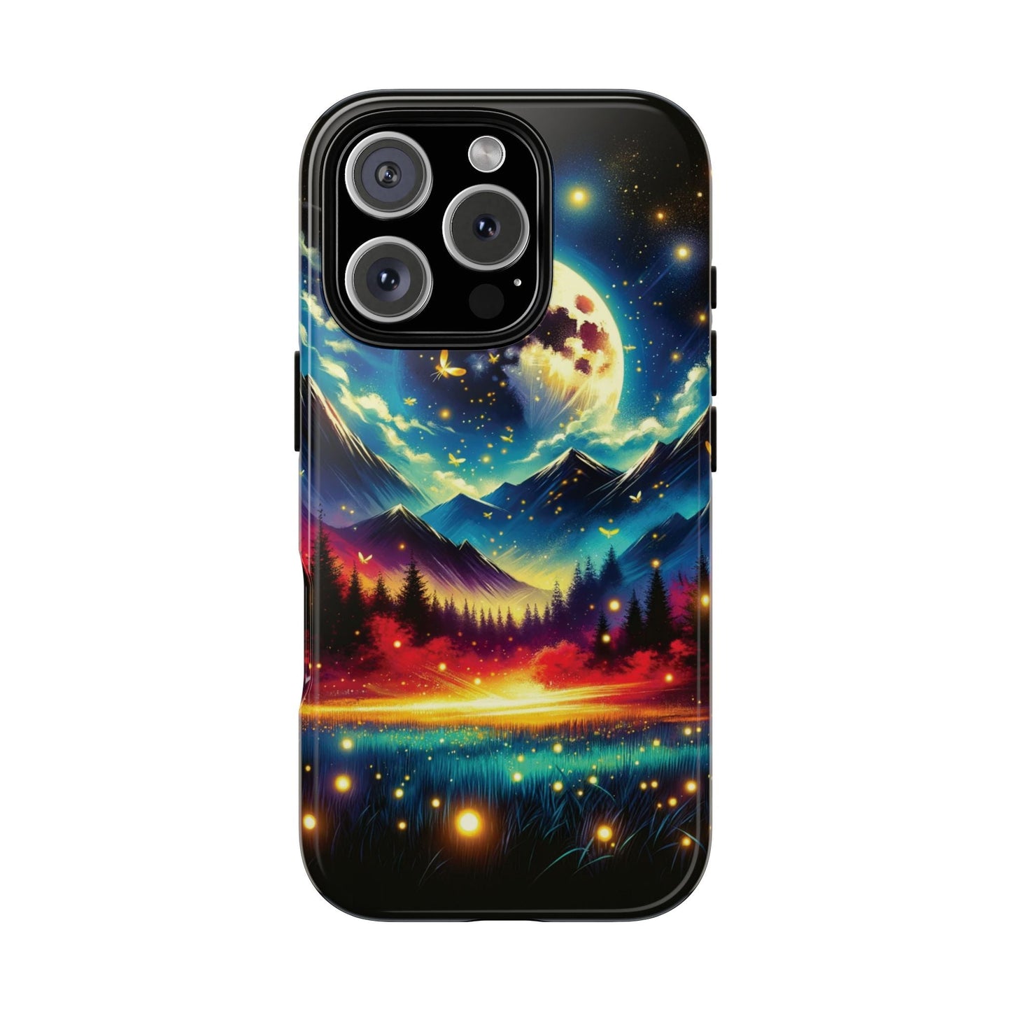 Cute iPhone Fireflies Phone Case - Lightning Bugs - Firefly Dancing In The Trees Phone Cover For iPhones 15, 14, 13, 12, 11, X, XR, XS, & 8! - BOGO Cases