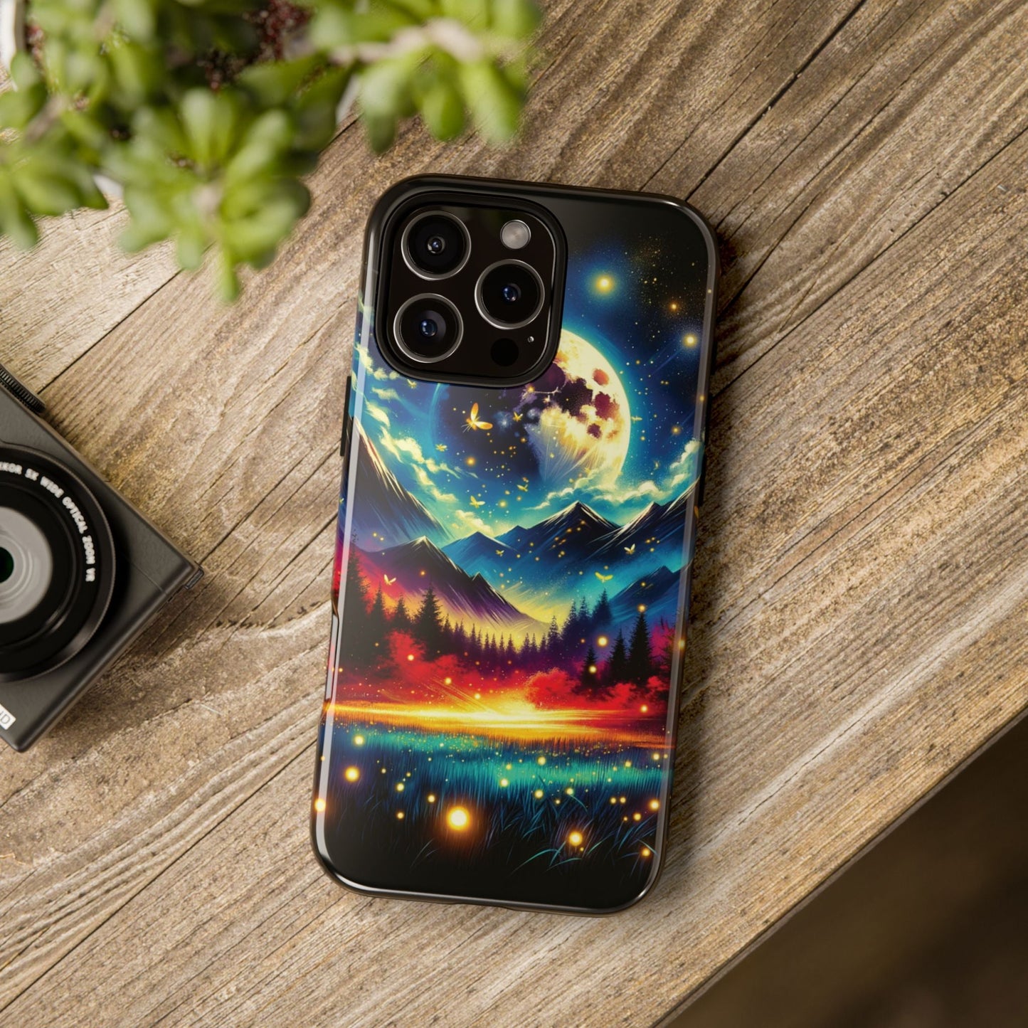 Cute iPhone Fireflies Phone Case - Lightning Bugs - Firefly Dancing In The Trees Phone Cover For iPhones 15, 14, 13, 12, 11, X, XR, XS, & 8! - BOGO Cases