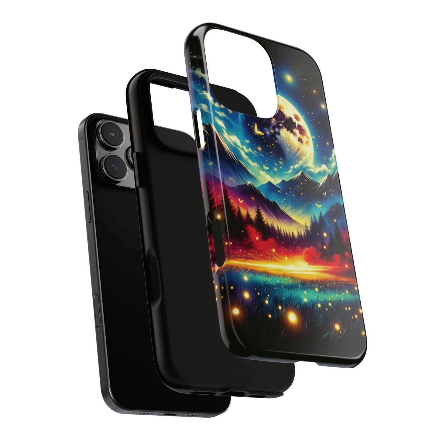 Cute iPhone Fireflies Phone Case - Lightning Bugs - Firefly Dancing In The Trees Phone Cover For iPhones 15, 14, 13, 12, 11, X, XR, XS, & 8! - BOGO Cases