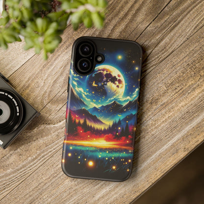 Cute iPhone Fireflies Phone Case - Lightning Bugs - Firefly Dancing In The Trees Phone Cover For iPhones 15, 14, 13, 12, 11, X, XR, XS, & 8! - BOGO Cases