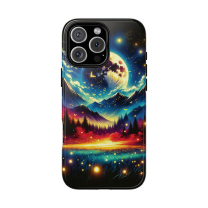 Cute iPhone Fireflies Phone Case - Lightning Bugs - Firefly Dancing In The Trees Phone Cover For iPhones 15, 14, 13, 12, 11, X, XR, XS, & 8! - BOGO Cases