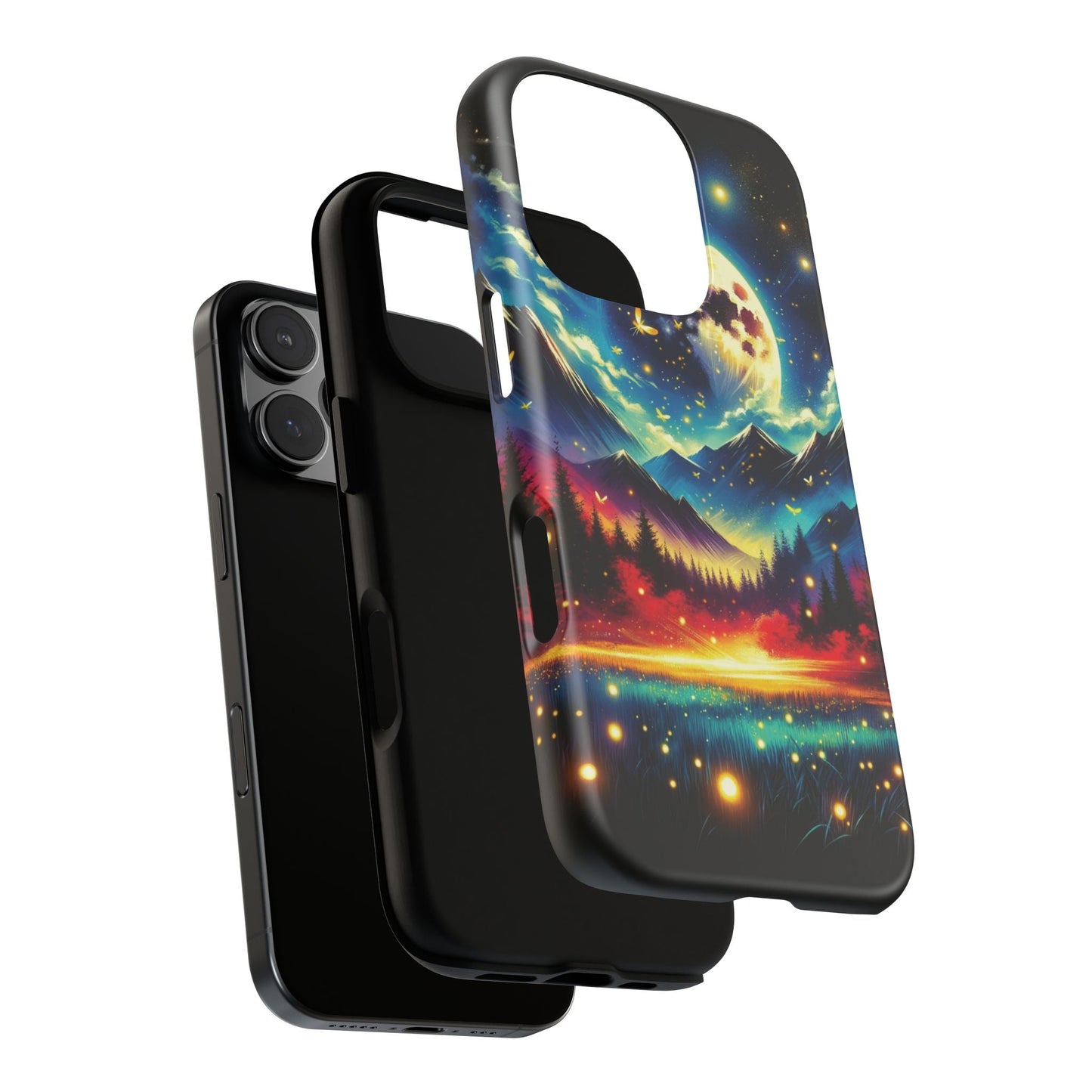 Cute iPhone Fireflies Phone Case - Lightning Bugs - Firefly Dancing In The Trees Phone Cover For iPhones 15, 14, 13, 12, 11, X, XR, XS, & 8! - BOGO Cases