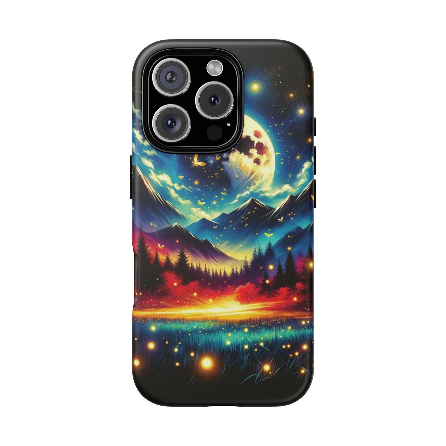 Cute iPhone Fireflies Phone Case - Lightning Bugs - Firefly Dancing In The Trees Phone Cover For iPhones 15, 14, 13, 12, 11, X, XR, XS, & 8! - BOGO Cases