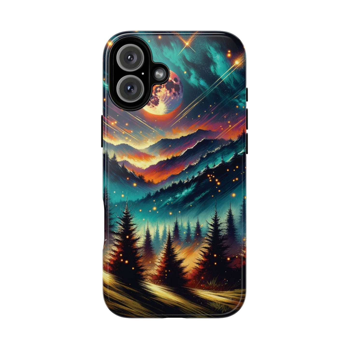 Cute iPhone Phone Case - Lightning Bugs - Fireflies Dancing In The Trees Phone Cover For iPhones 15, 14, 13, 12, 11, X, XR, XS, & 8! - BOGO Cases