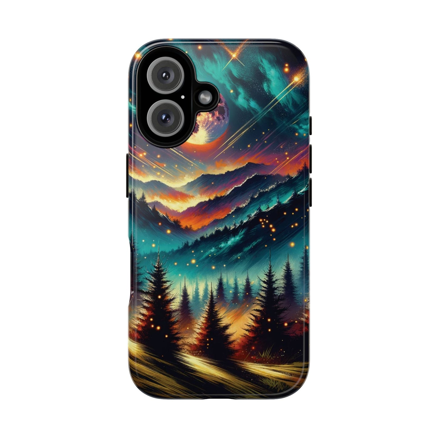 Cute iPhone Phone Case - Lightning Bugs - Fireflies Dancing In The Trees Phone Cover For iPhones 15, 14, 13, 12, 11, X, XR, XS, & 8! - BOGO Cases