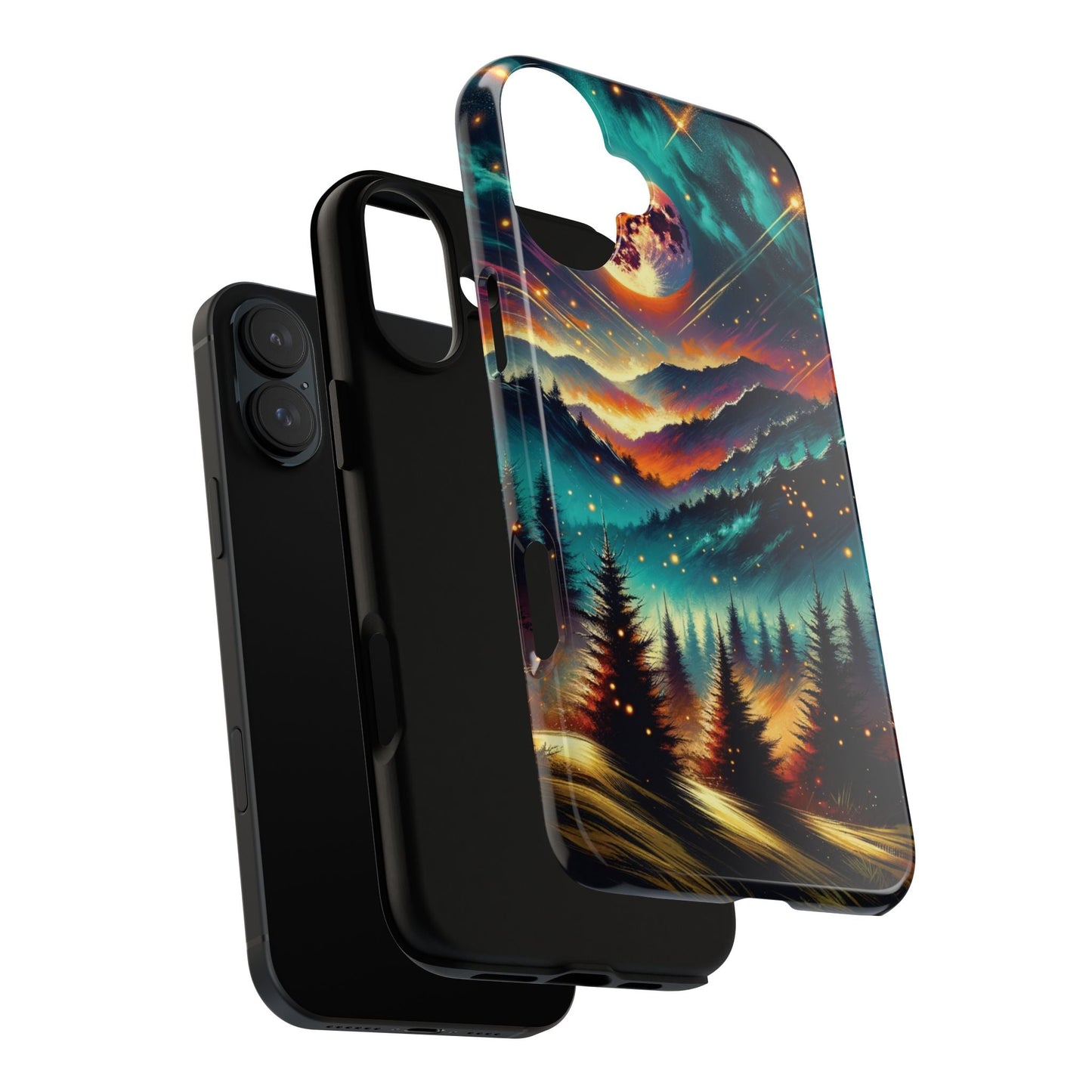 Cute iPhone Phone Case - Lightning Bugs - Fireflies Dancing In The Trees Phone Cover For iPhones 15, 14, 13, 12, 11, X, XR, XS, & 8! - BOGO Cases