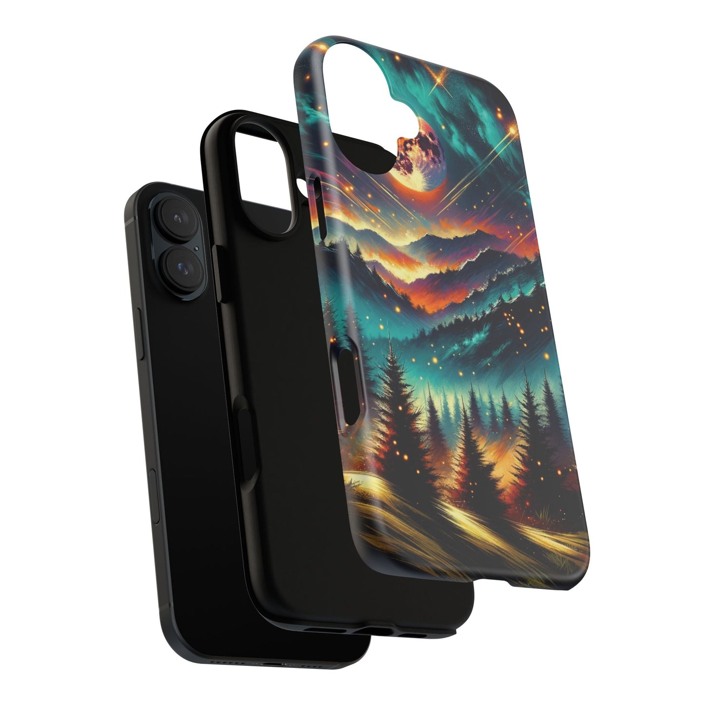 Cute iPhone Phone Case - Lightning Bugs - Fireflies Dancing In The Trees Phone Cover For iPhones 15, 14, 13, 12, 11, X, XR, XS, & 8! - BOGO Cases