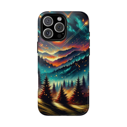 Cute iPhone Phone Case - Lightning Bugs - Fireflies Dancing In The Trees Phone Cover For iPhones 15, 14, 13, 12, 11, X, XR, XS, & 8! - BOGO Cases