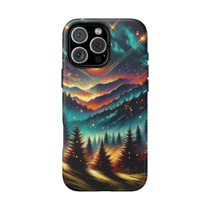 Cute iPhone Phone Case - Lightning Bugs - Fireflies Dancing In The Trees Phone Cover For iPhones 15, 14, 13, 12, 11, X, XR, XS, & 8! - BOGO Cases