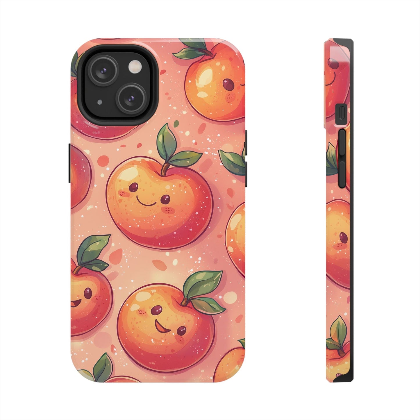 Cute Kawaii Peach iPhone Case – Durable Matte Finish, Slim & Lightweight Design - BOGO Cases