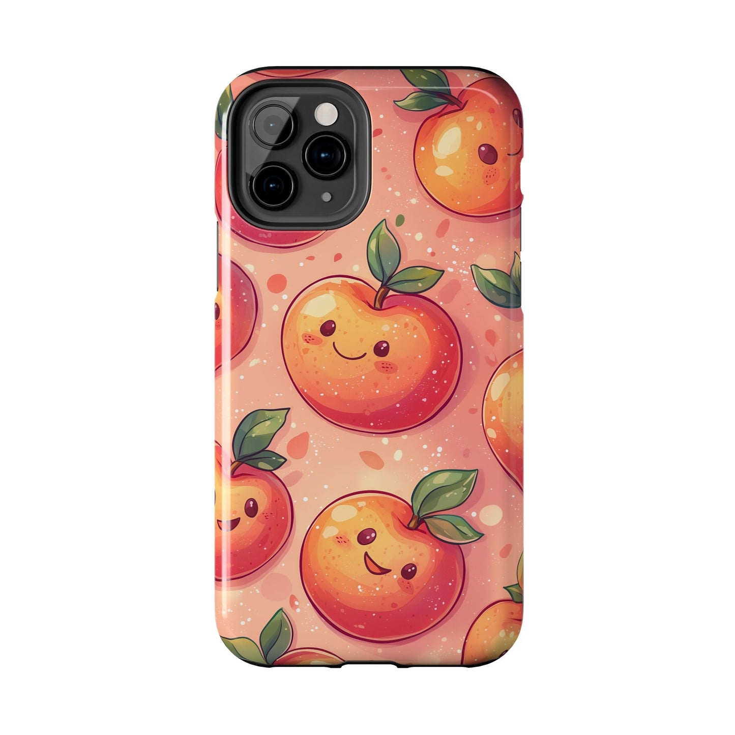 Cute Kawaii Peach iPhone Case – Durable Matte Finish, Slim & Lightweight Design - BOGO Cases