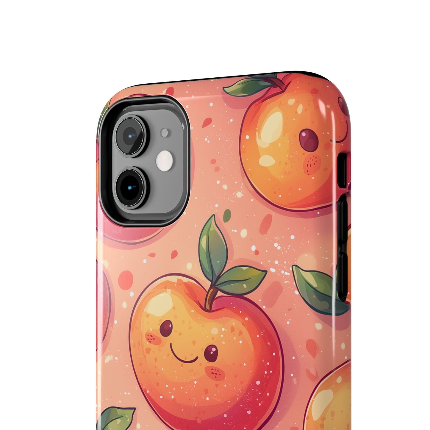 Cute Kawaii Peach iPhone Case – Durable Matte Finish, Slim & Lightweight Design - BOGO Cases