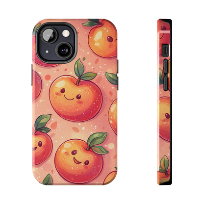 Cute Kawaii Peach iPhone Case – Durable Matte Finish, Slim & Lightweight Design - BOGO Cases