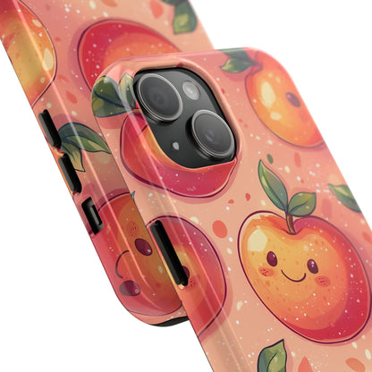 Cute Kawaii Peach iPhone Case – Durable Matte Finish, Slim & Lightweight Design - BOGO Cases