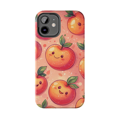 Cute Kawaii Peach iPhone Case – Durable Matte Finish, Slim & Lightweight Design - BOGO Cases