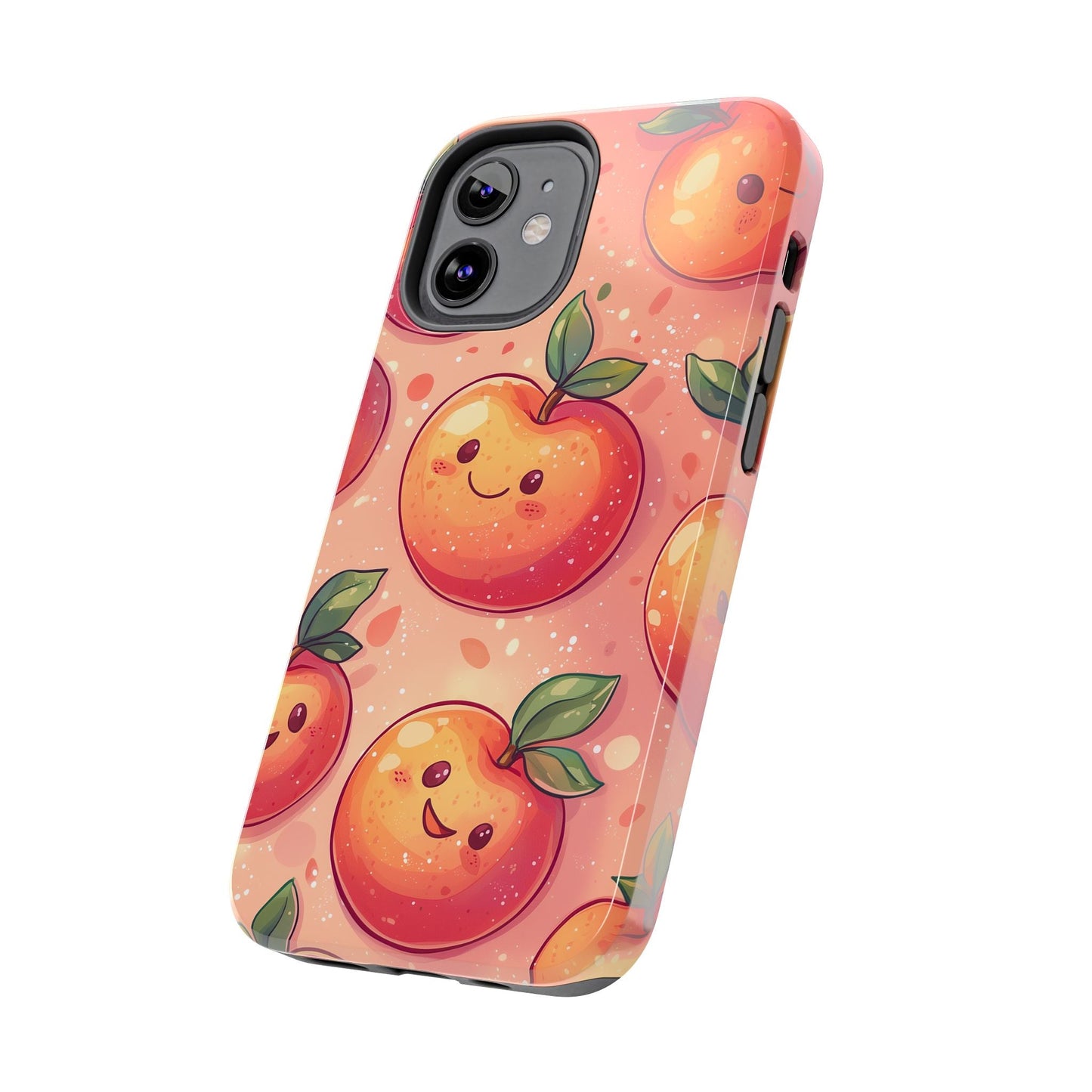 Cute Kawaii Peach iPhone Case – Durable Matte Finish, Slim & Lightweight Design - BOGO Cases