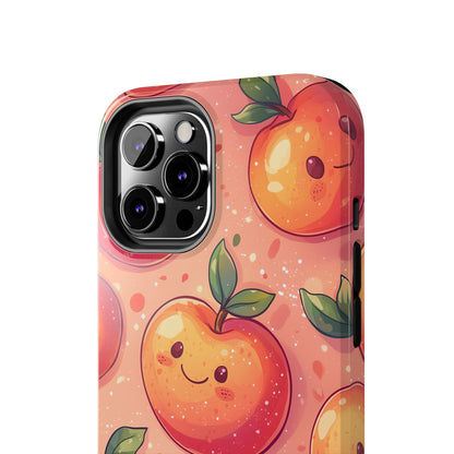 Cute Kawaii Peach iPhone Case – Durable Matte Finish, Slim & Lightweight Design - BOGO Cases