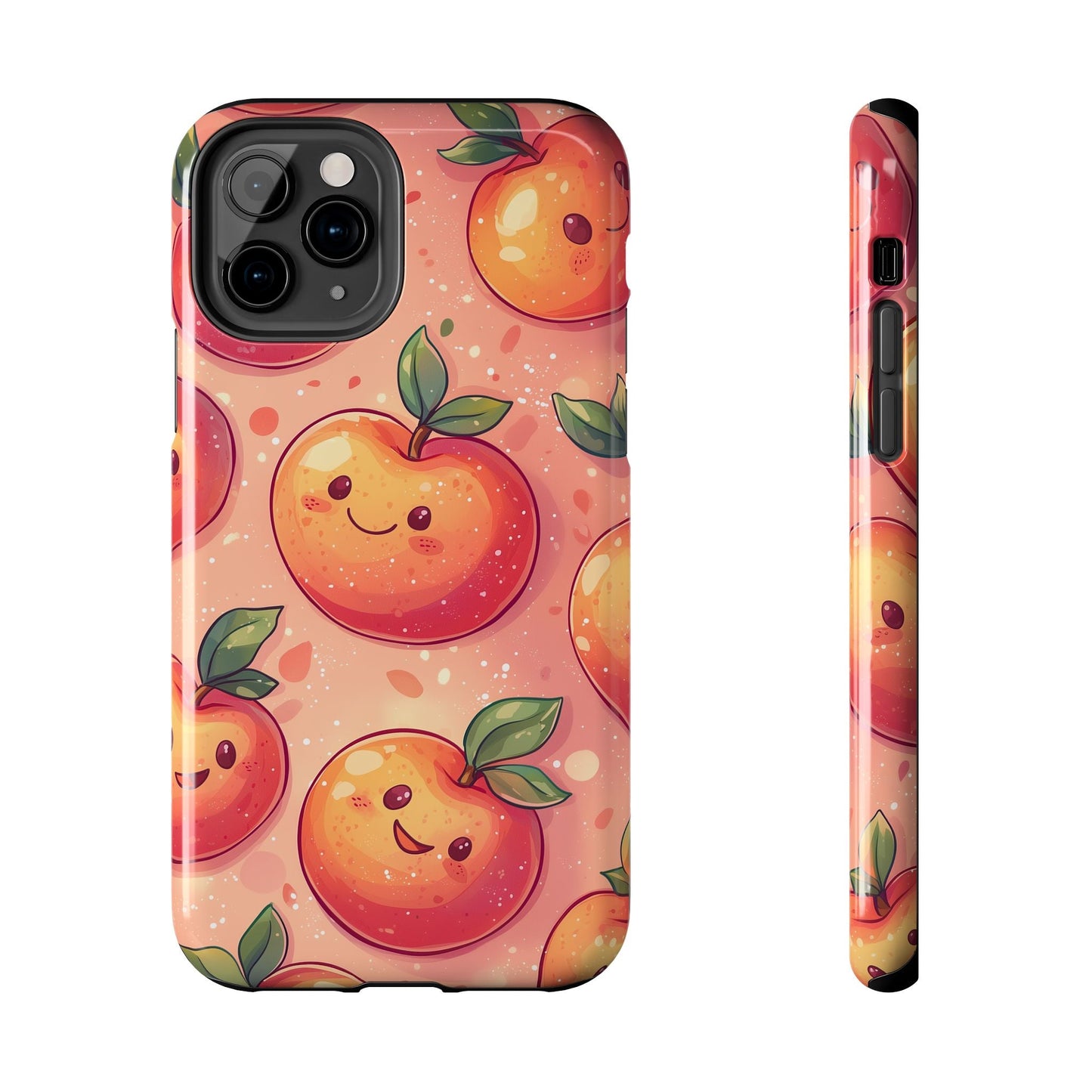 Cute Kawaii Peach iPhone Case – Durable Matte Finish, Slim & Lightweight Design - BOGO Cases