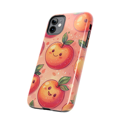 Cute Kawaii Peach iPhone Case – Durable Matte Finish, Slim & Lightweight Design - BOGO Cases