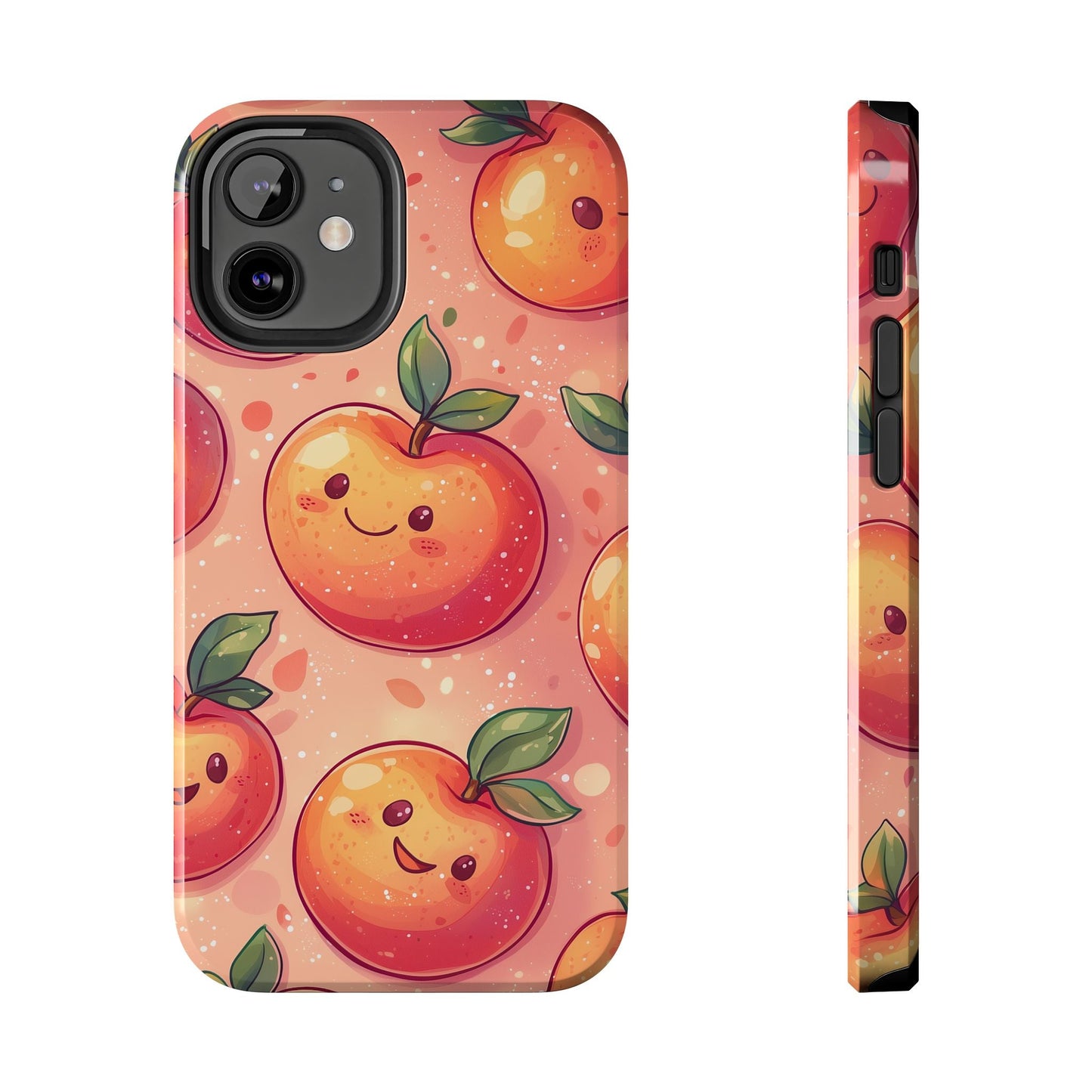 Cute Kawaii Peach iPhone Case – Durable Matte Finish, Slim & Lightweight Design - BOGO Cases