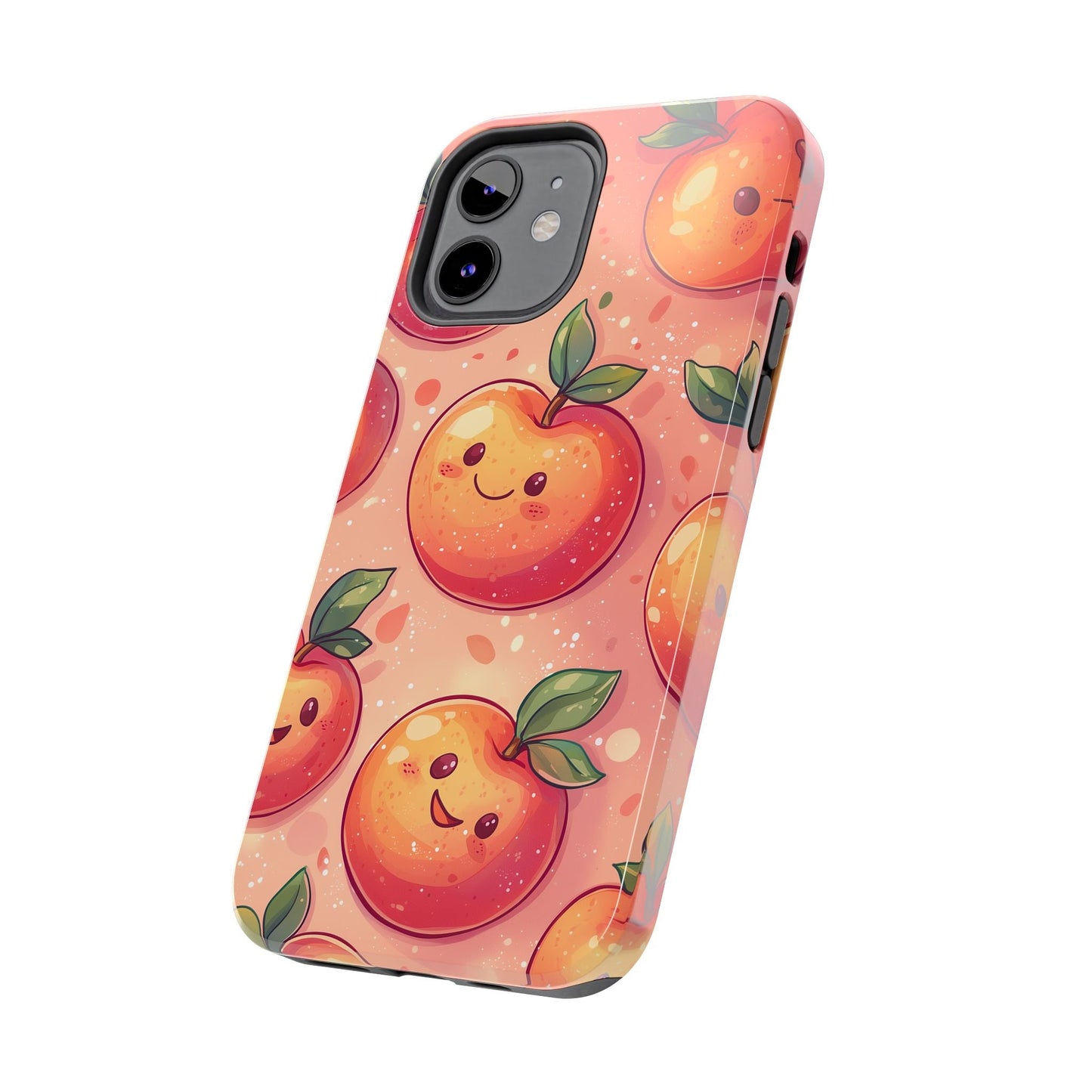 Cute Kawaii Peach iPhone Case – Durable Matte Finish, Slim & Lightweight Design - BOGO Cases