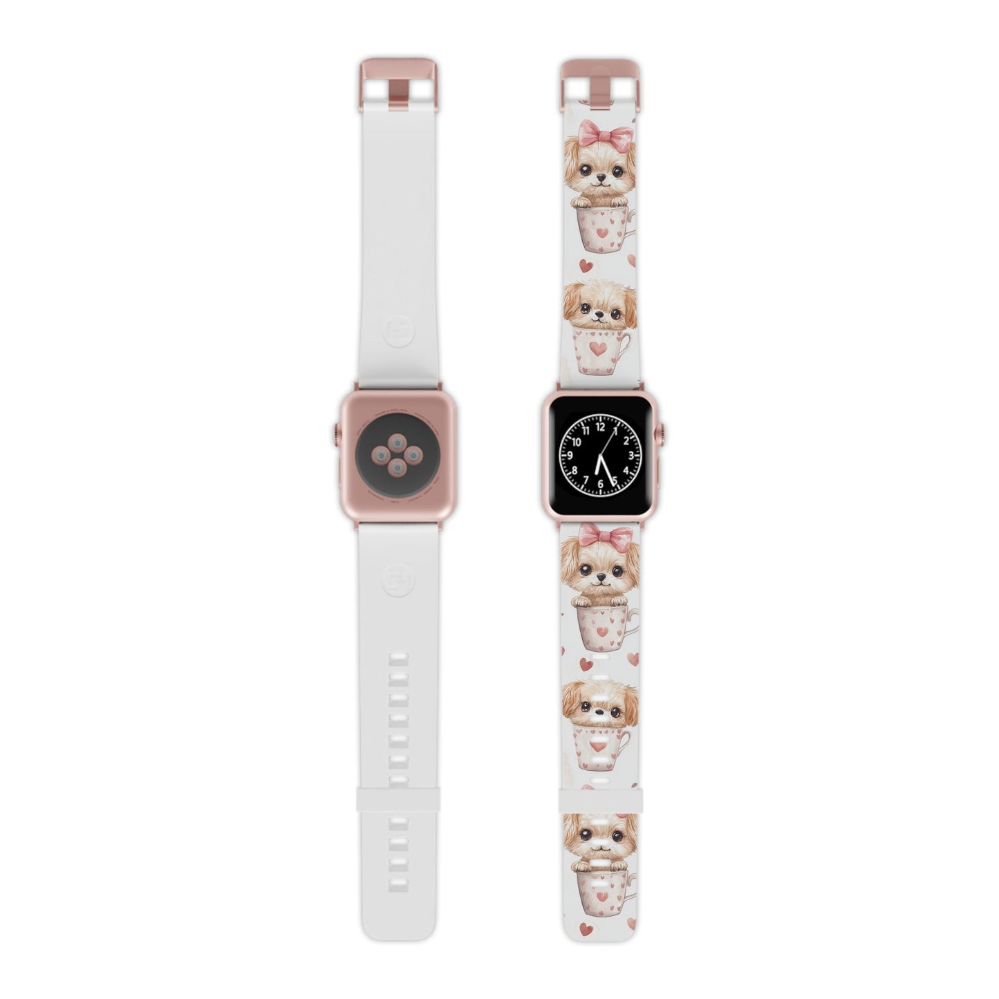 Cute Puppies in Heart Apple Watch Band - BOGO Cases
