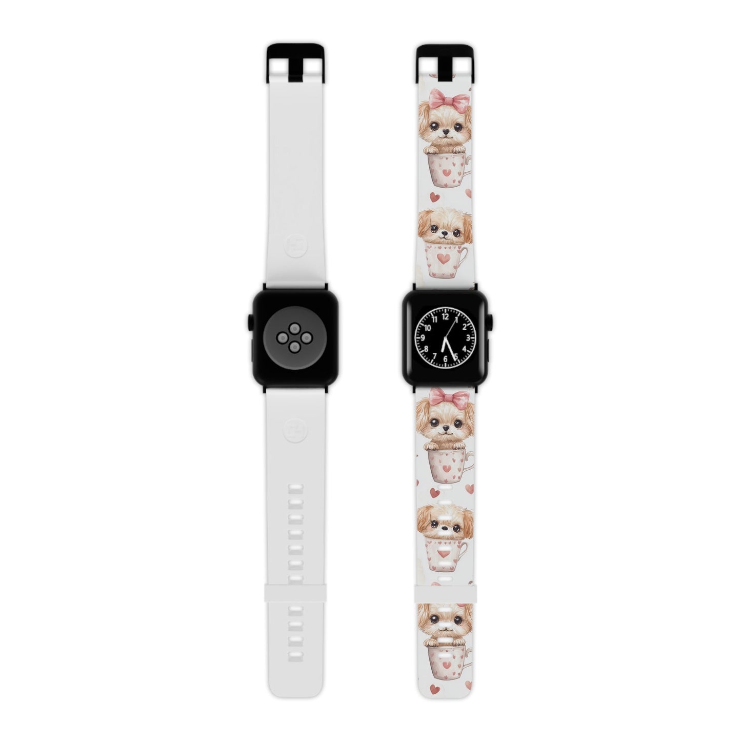 Cute Puppies in Heart Apple Watch Band - BOGO Cases